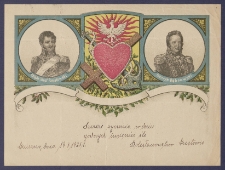 Telegram patriotyczny : Książę J&oacute;zef Poniatowski Henryk Dąbrowski [DZS 656 III]