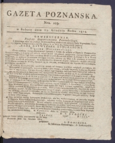 Gazeta Poznańska R. 1814, nr 103