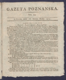 Gazeta Poznańska R. 1814, nr 22