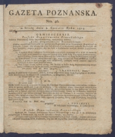 Gazeta Poznańska R. 1814, nr 46