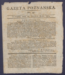 Gazeta Poznańska R. 1814, nr 49