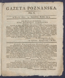 Gazeta Poznańska R. 1814, nr 6