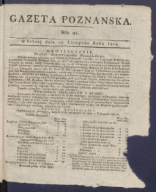 Gazeta Poznańska R. 1814, nr 91