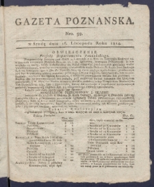 Gazeta Poznańska R. 1814, nr 92