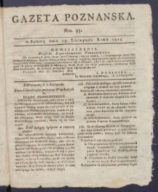 Gazeta Poznańska R. 1814, nr 93