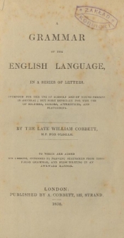 A Grammar of the English language, in a series of letters