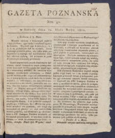 Gazeta Poznańska R. 1811, nr 41