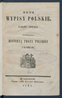 Nowe wypisy polskie.