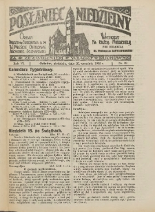 Posłaniec Niedzielny: organ Parafii św. Stanisława BM w Mieście Ostrowie Archidiec. Poznańskiej 1932.09.25 R.6 Nr39