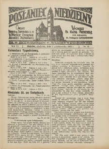 Posłaniec Niedzielny: organ Parafii św. Stanisława BM w Mieście Ostrowie Archidiec. Poznańskiej 1932.10.02 R.6 Nr40