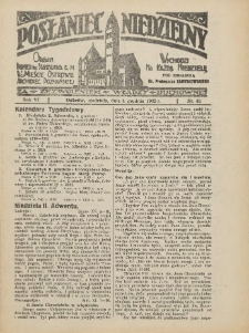 Posłaniec Niedzielny: organ Parafii św. Stanisława BM w Mieście Ostrowie Archidiec. Poznańskiej 1932.12.04 R.6 Nr49