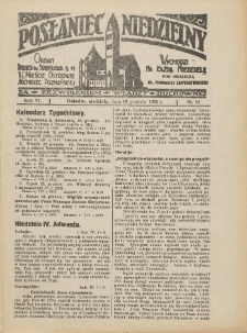 Posłaniec Niedzielny: organ Parafii św. Stanisława BM w Mieście Ostrowie Archidiec. Poznańskiej 1932.12.18 R.6 Nr51