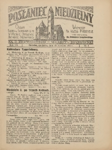 Posłaniec Niedzielny: organ Parafii św. Stanisława BM w Mieście Ostrowie Archidiec. Poznańskiej 1933.01.22 R.7 Nr4