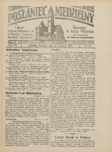 Posłaniec Niedzielny: organ Parafii św. Stanisława BM w Mieście Ostrowie Archidiec. Poznańskiej 1933.04.30 R.7 Nr18