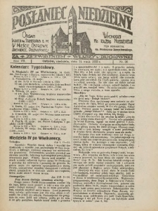 Posłaniec Niedzielny: organ Parafii św. Stanisława BM w Mieście Ostrowie Archidiec. Poznańskiej 1933.05.14 R.7 Nr20