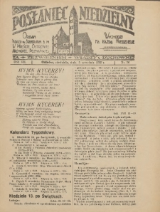 Posłaniec Niedzielny: organ Parafii św. Stanisława BM w Mieście Ostrowie Archidiec. Poznańskiej 1933.09.03 R.7 Nr36