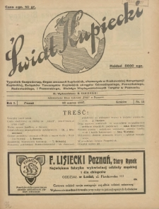 Świat Kupiecki : tygodnik gospodarczy : organ zrzeszeń kupieckich, złączonych w Związkach Towarzystw Kupieckich (...) 1927.02.26 R.3 Nr 13