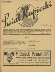 Świat Kupiecki : tygodnik gospodarczy : organ zrzeszeń kupieckich, złączonych w Związkach Towarzystw Kupieckich (...) 1927.06.04 R.3 Nr 23