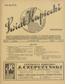 Świat Kupiecki. Tygodnik Gospodarczy- Organ oficjalny Związk&oacute;w Tow. Kupieckich (...) 1927.10.29 R.3 Nr 44