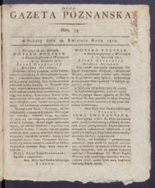 Gazeta Poznańska R. 1810, nr 34