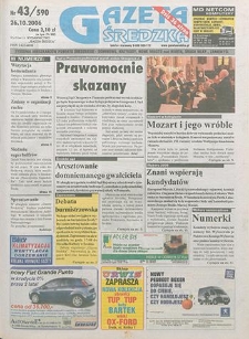 Gazeta Średzka 2006.10.26 Nr43/590