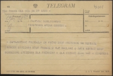 [Telegram] : do Tadeusza Szeligowskiego : [1]