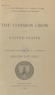 The common crow of the United States