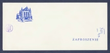 Zaproszenie : [Incipit:] Rektor i Senat Uniwersytetu im. Adama Mickiewicza w Poznaniu wraz z Rektorami Szk&oacute;ł Wyższych Miasta Poznania mają zaszczyt zaprosić na uroczystą inaugurację roku akademickiego 1992/93 [...] Uroczystość odbędzie się w dniu 1 października 1992 roku o godz. 10.00 w Auli Uniwersytetu im. Adama Mickiewicza w Poznaniu, ul. H. Wieniawskiego 1