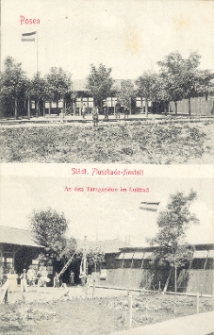Posen. St&auml;dt. Flussbade-Anstalt. An den Turnger&auml;ten im Luftbad.