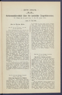 Gesamt&uuml;berblick &uuml;ber die Polnische Tagesliteratur 1893.06.26 R.2 Nr25