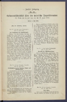 Gesamt&uuml;berblick &uuml;ber die Polnische Tagesliteratur 1893.07.03 R.2 Nr26