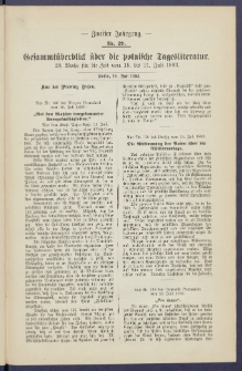Gesamt&uuml;berblick &uuml;ber die Polnische Tagesliteratur 1893.07.24 R.2 Nr29