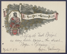 Telegram patriotyczny : Leć nasz orle w g&oacute;rnym pędzie [DZS 2473 III/114]