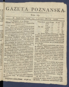 Gazeta Poznańska R. 1808, nr 13