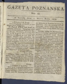 Gazeta Poznańska R. 1808, nr 18