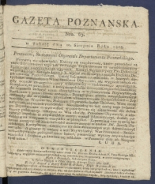 Gazeta Poznańska R. 1808, nr 67