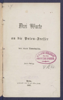 Drei Worte an die Polen-Fresser.
