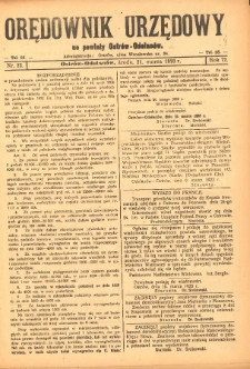 Orędownik Urzędowy na Powiat Ostr&oacute;w-Odolan&oacute;w 1923.03.21 R.72 Nr.22