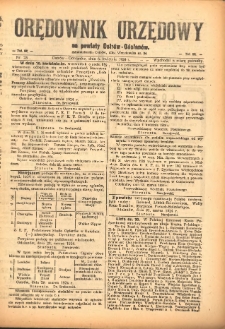 Orędownik Urzędowy na Powiat Ostr&oacute;w-Odolan&oacute;w 1924.04.06 R.73 Nr.23