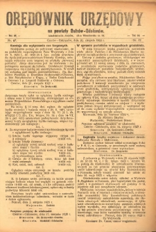 Orędownik Urzędowy na Powiat Ostr&oacute;w-Odolan&oacute;w 1923.08.22 R.72 Nr.57
