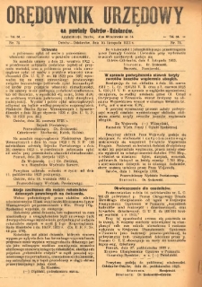 Orędownik Urzędowy na Powiat Ostr&oacute;w-Odolan&oacute;w 1923.11.10 R.72 Nr.75