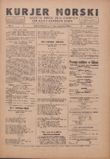 Kurjer Morski Codzienny i Gazeta Dr&oacute;g Żeglownych = Daily Harbour News 1930.01.27-28 R.4 Nr21