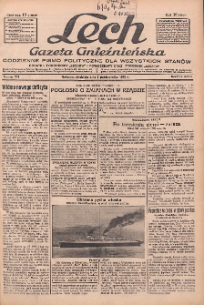 Lech.Gazeta Gnieźnieńska: codzienne pismo polityczne dla wszystkich stan&oacute;w. Dodatki: tygodniowy "Lechita" i powieściowy oraz dwutygodnik "Leszek" 1932.10.02 R.33 Nr227