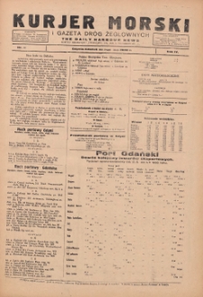 Kurjer Morski Codzienny i Gazeta Dr&oacute;g Żeglownych = Daily Harbour News 1930.02.08 R.4 Nr30