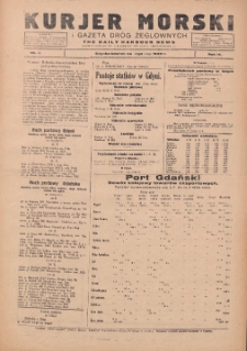Kurjer Morski Codzienny i Gazeta Dr&oacute;g Żeglownych = Daily Harbour News 1930.02.12 R.4 Nr33