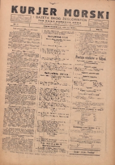 Kurjer Morski Codzienny i Gazeta Dr&oacute;g Żeglownych = Daily Harbour News 1930.02.14 R.4 Nr35