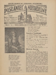 Posłaniec Niedzielny: organ Parafii św. Stanisława BM w Mieście Ostrowie Archidiec. Poznańskiej 1928.03.25 R.2 Nr13