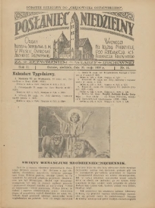 Posłaniec Niedzielny: organ Parafii św. Stanisława BM w Mieście Ostrowie Archidiec. Poznańskiej 1928.05.20 R.2 Nr21