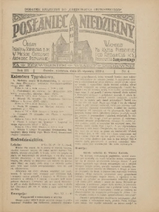 Posłaniec Niedzielny: organ Parafii św. Stanisława BM w Mieście Ostrowie Archidiec. Poznańskiej 1929.01.27 R.3 Nr4