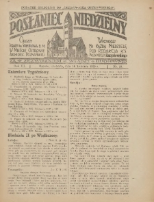 Posłaniec Niedzielny: organ Parafii św. Stanisława BM w Mieście Ostrowie Archidiec. Poznańskiej 1929.04.14 R.3 Nr15